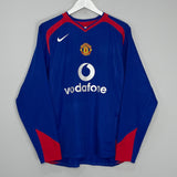 Shop 2005/06 MANCHESTER UNITED ROONEY #8 L/S AWAY SHIRT (M) NIKE, classic football shirts, vintage football shirts & retro soccer jerseys at Cult Kits