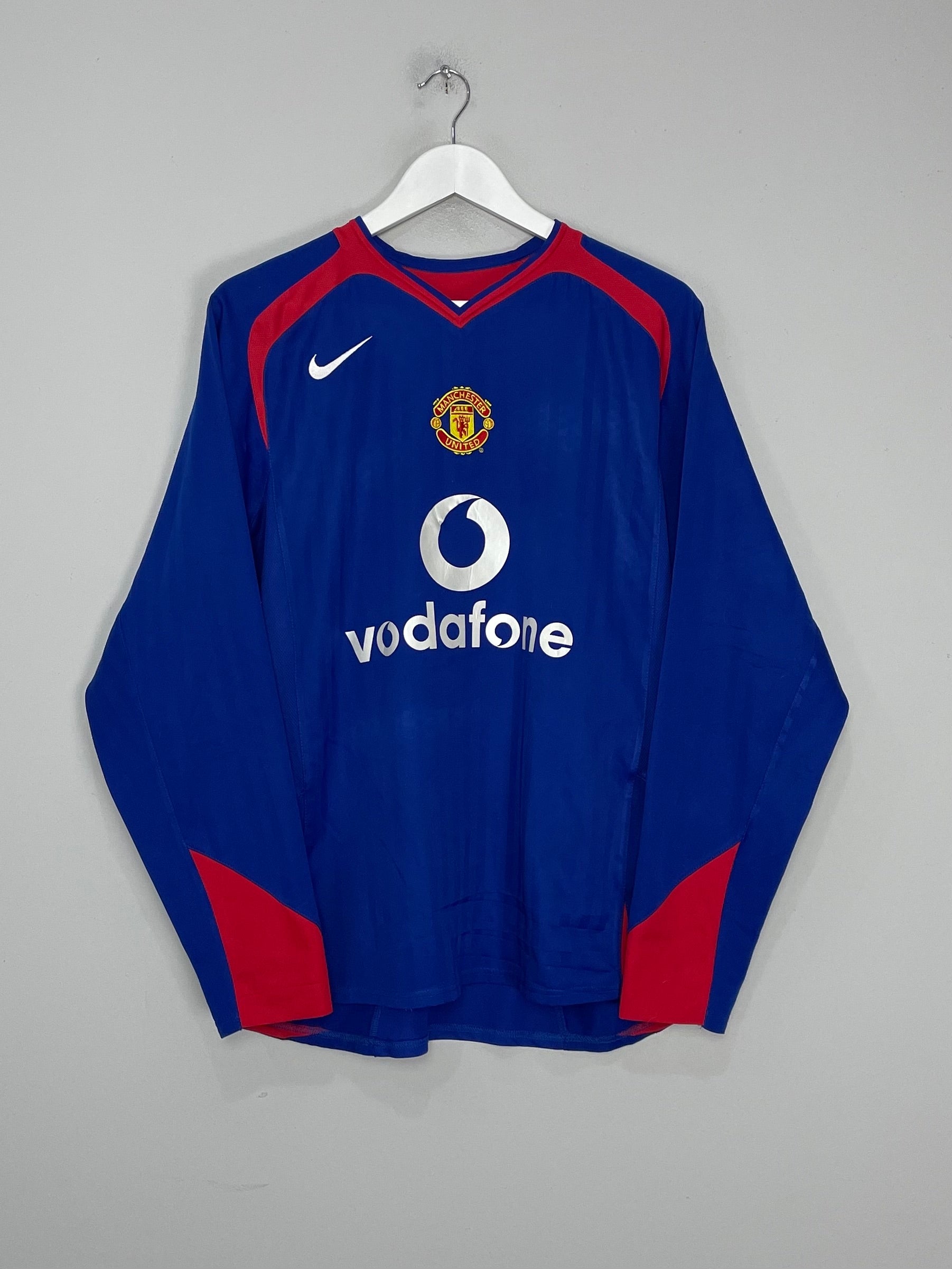 Shop 2005/06 MANCHESTER UNITED ROONEY #8 L/S AWAY SHIRT (M) NIKE, classic football shirts, vintage football shirts & retro soccer jerseys at Cult Kits