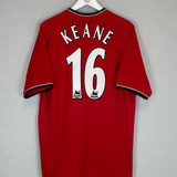 2000/02 MANCHESTER UNITED KEANE #16 HOME SHIRT (L) UMBRO