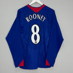 Shop 2005/06 MANCHESTER UNITED ROONEY #8 L/S AWAY SHIRT (M) NIKE, classic football shirts, vintage football shirts & retro soccer jerseys at Cult Kits