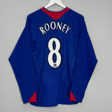 Shop 2005/06 MANCHESTER UNITED ROONEY #8 L/S AWAY SHIRT (M) NIKE, classic football shirts, vintage football shirts & retro soccer jerseys at Cult Kits