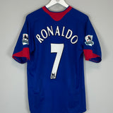 Shop 2005/06 MANCHESTER UNITED RONALDO #7 AWAY SHIRT (L) NIKE, classic football shirts, vintage football shirts & retro soccer jerseys at Cult Kits