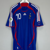 2006/07 FRANCE ZIDANE #10 HOME SHIRT (XL) ADIDAS