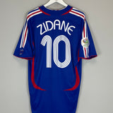 2006/07 FRANCE ZIDANE #10 HOME SHIRT (XL) ADIDAS