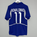 Shop 2002/04 BRAZIL RONALDINHO #10 AWAY SHIRT (M) NIKE, classic football shirts, vintage football shirts & retro soccer jerseys at Cult Kits