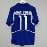 Shop 2002/04 BRAZIL RONALDINHO #10 AWAY SHIRT (M) NIKE, classic football shirts, vintage football shirts & retro soccer jerseys at Cult Kits