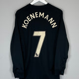 Shop 2009/10 MANCHESTER UNITED KOENEMANN #7 L/S AWAY SHIRT (M) NIKE, classic football shirts, vintage football shirts & retro soccer jerseys at Cult Kits