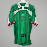 Shop 2000/01 MEXICO *SQUAD SIGNED* HOME SHIRT (XL) ATLETICA, classic football shirts, vintage football shirts & retro soccer jerseys at Cult Kits
