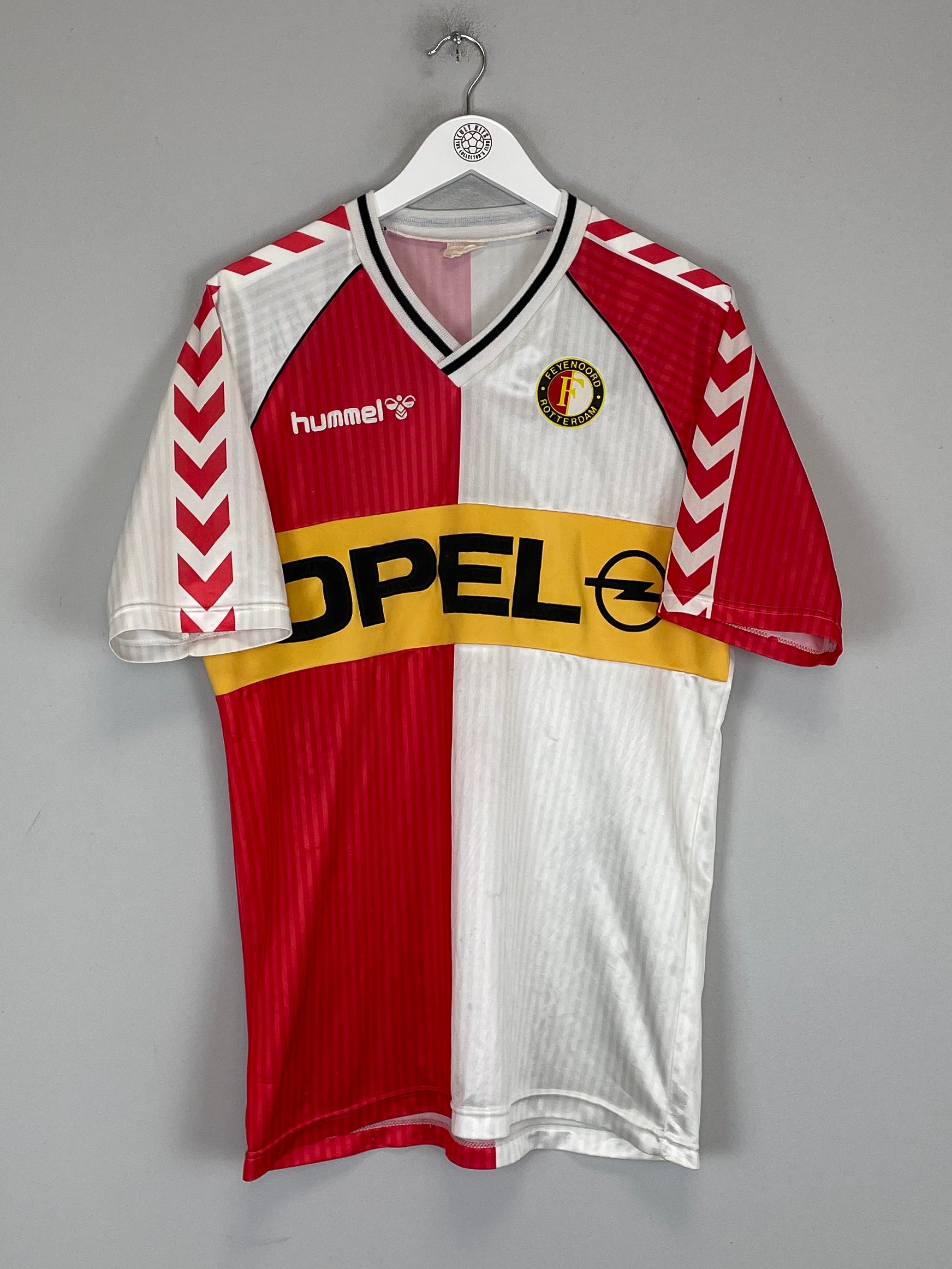 Shop 1987/89 FEYENOORD HOME SHIRT (XL) HUMMEL, classic football shirts, vintage football shirts & retro soccer jerseys at Cult Kits