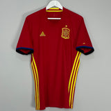 Shop 2016/17 SPAIN HOME SHIRT (L) ADIDAS, classic football shirts, vintage football shirts & retro soccer jerseys at Cult Kits