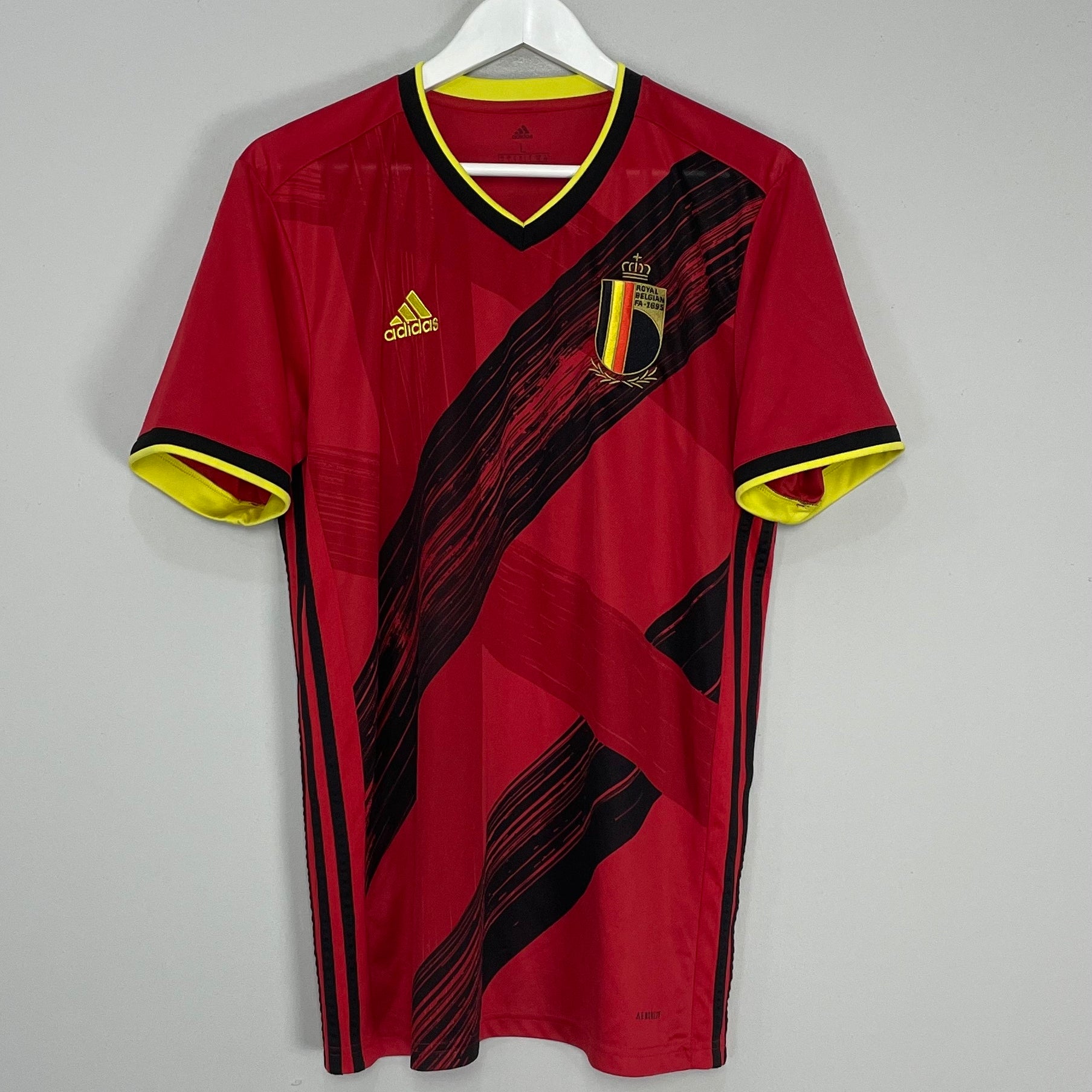Shop 2020/21 BELGIUM HOME SHIRT (L) ADIDAS, classic football shirts, vintage football shirts & retro soccer jerseys at Cult Kits