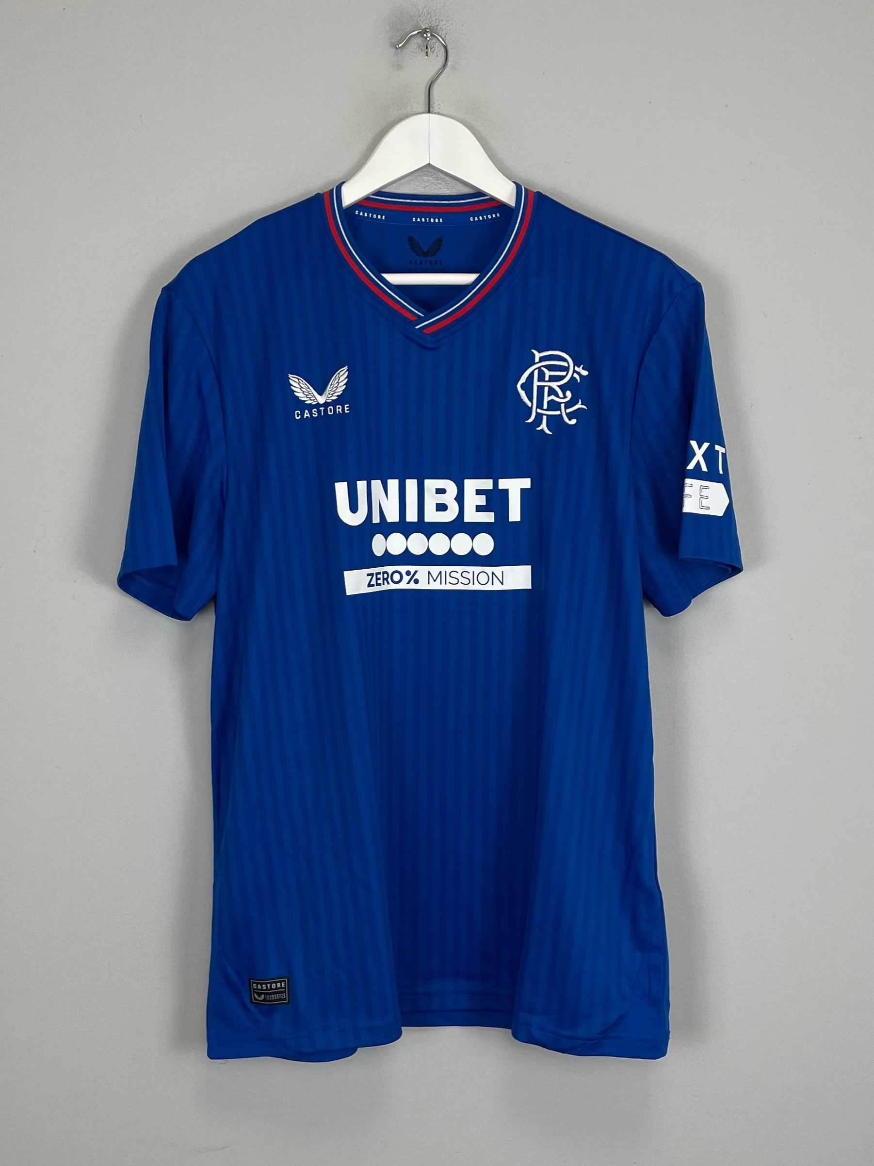 Shop 2023/24 Rangers *BNWOT* Home Shirt (Multiple Sizes) Castore, classic football shirts, vintage football shirts & retro soccer jerseys at Cult Kits
