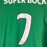 Shop 2016/17 SPORTING LISBON #7 HOME SHIRT (M) MACRON, classic football shirts, vintage football shirts & retro soccer jerseys at Cult Kits