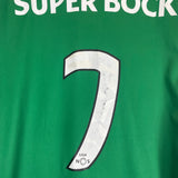 Shop 2016/17 SPORTING LISBON #7 HOME SHIRT (M) MACRON, classic football shirts, vintage football shirts & retro soccer jerseys at Cult Kits