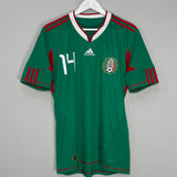 2010/11 MEXICO J.HERNANDEZ #14 HOME SHIRT (M) ADIDAS