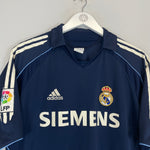 Shop 2005/06 REAL MADRID SERGIO RAMOS #4 AWAY SHIRT (M) ADIDAS, classic football shirts, vintage football shirts & retro soccer jerseys at Cult Kits