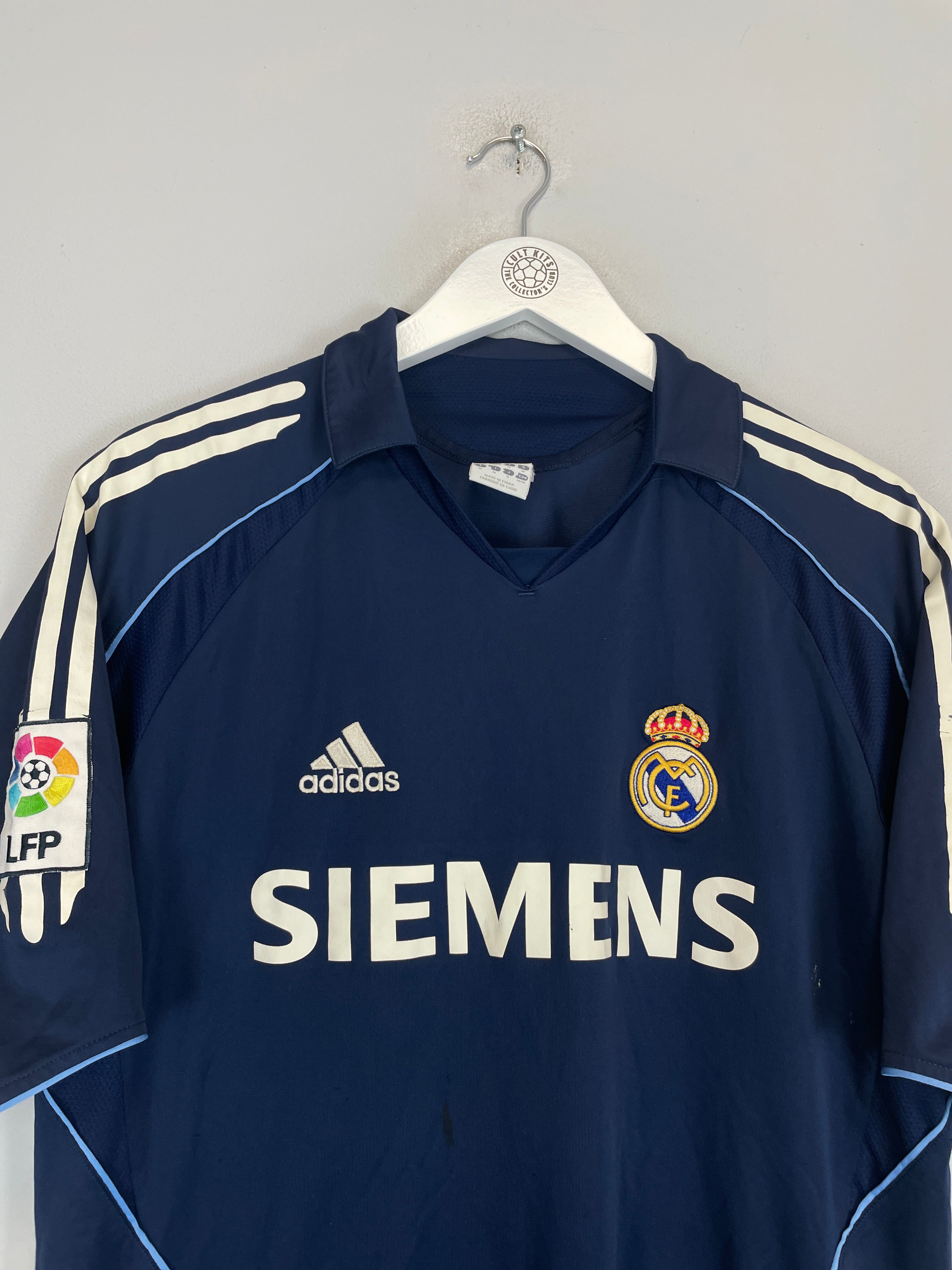 Shop 2005/06 REAL MADRID SERGIO RAMOS #4 AWAY SHIRT (M) ADIDAS, classic football shirts, vintage football shirts & retro soccer jerseys at Cult Kits
