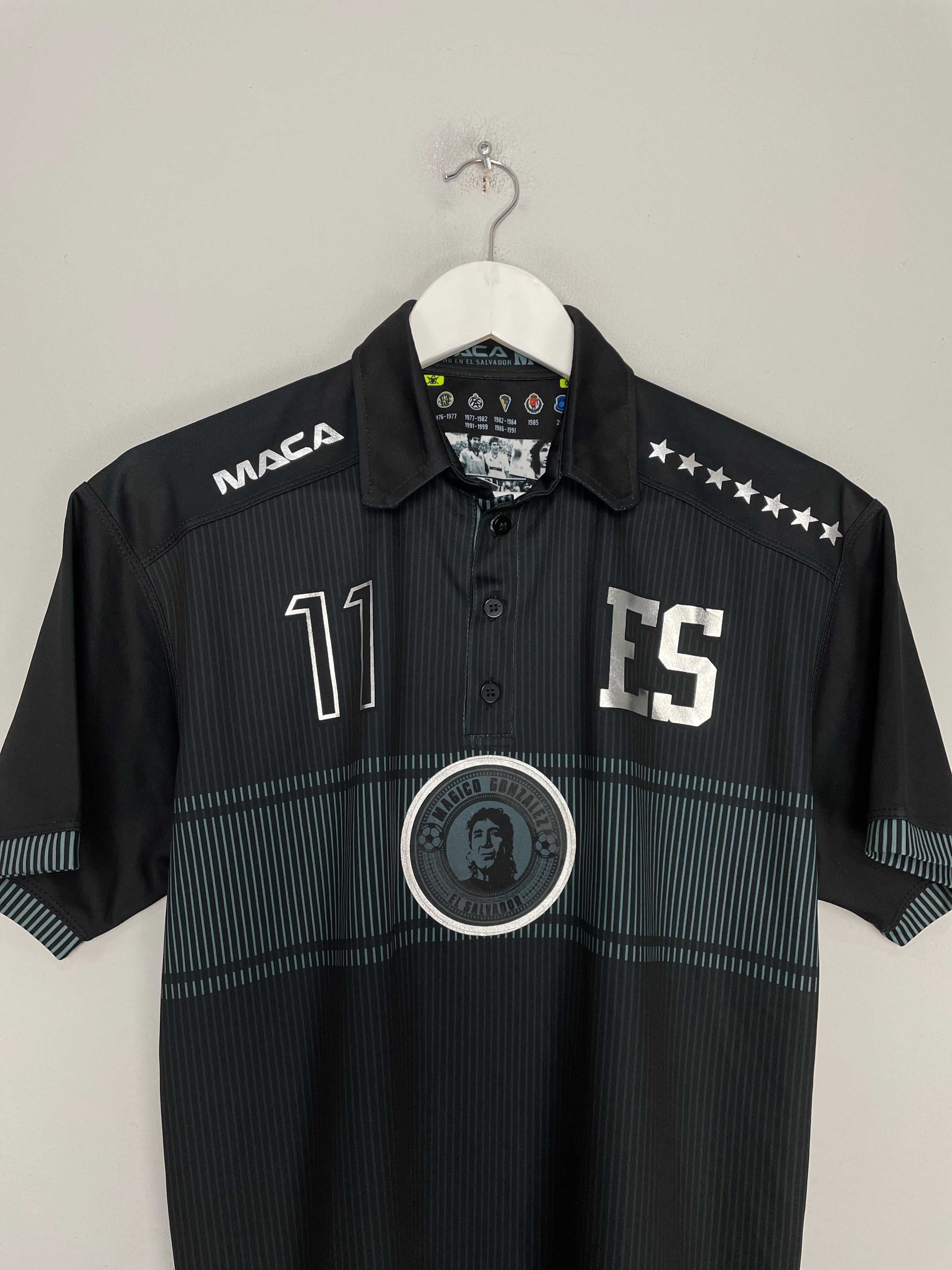 Shop EL SALVADOR MAGICO #11 TRIBUTE SHIRT (S) MACA, classic football shirts, vintage football shirts & retro soccer jerseys at Cult Kits
