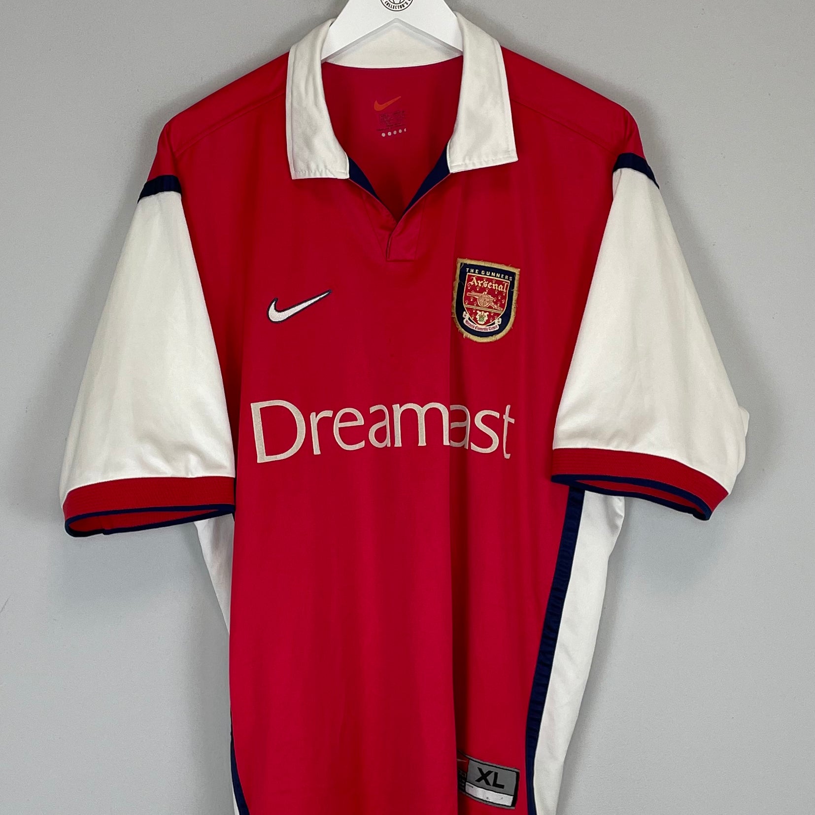 Shop 1999/00 ARSENAL HOME SHIRT (XL) NIKE, classic football shirts, vintage football shirts & retro soccer jerseys at Cult Kits