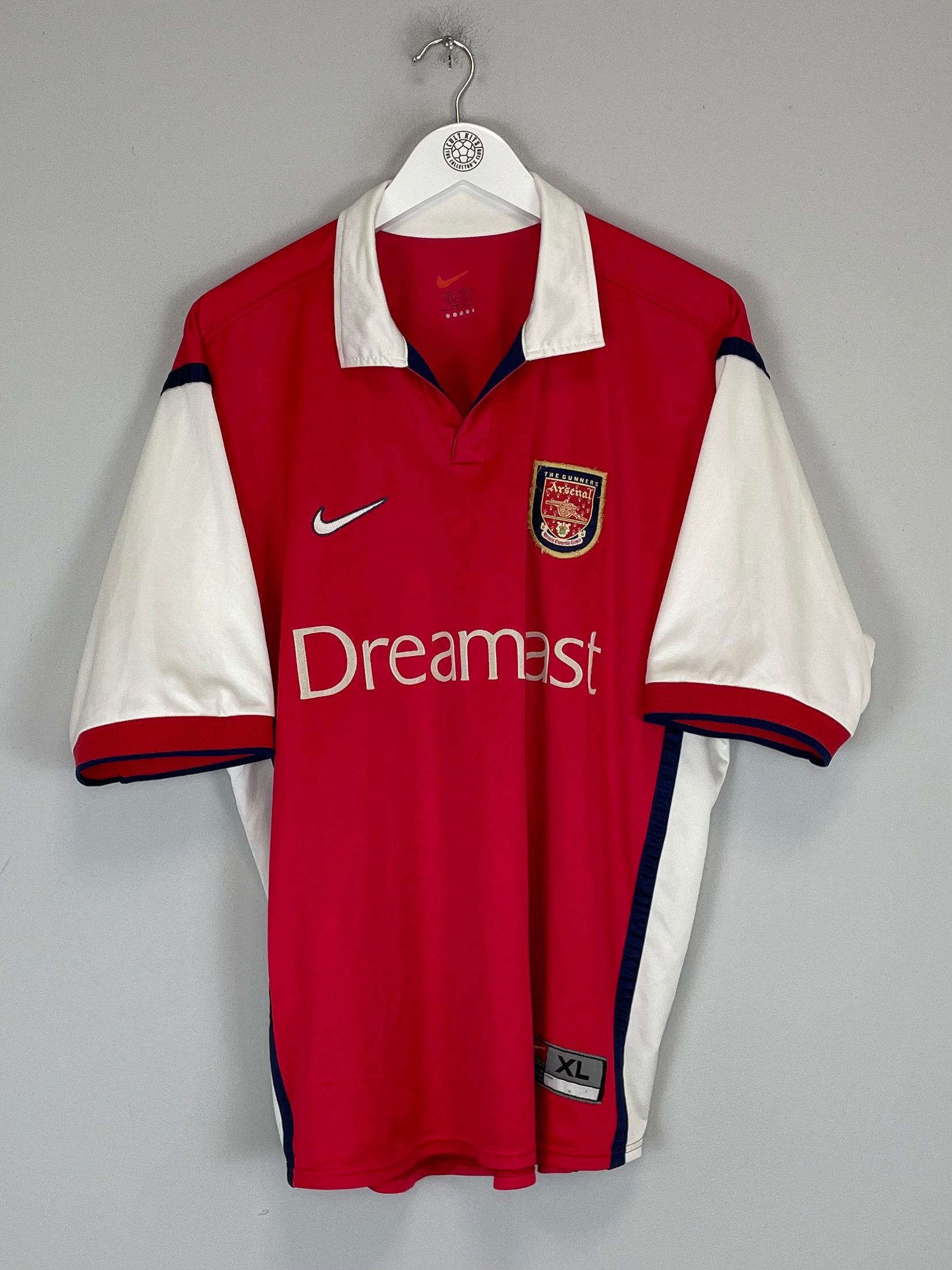 Shop 1999/00 ARSENAL HOME SHIRT (XL) NIKE, classic football shirts, vintage football shirts & retro soccer jerseys at Cult Kits