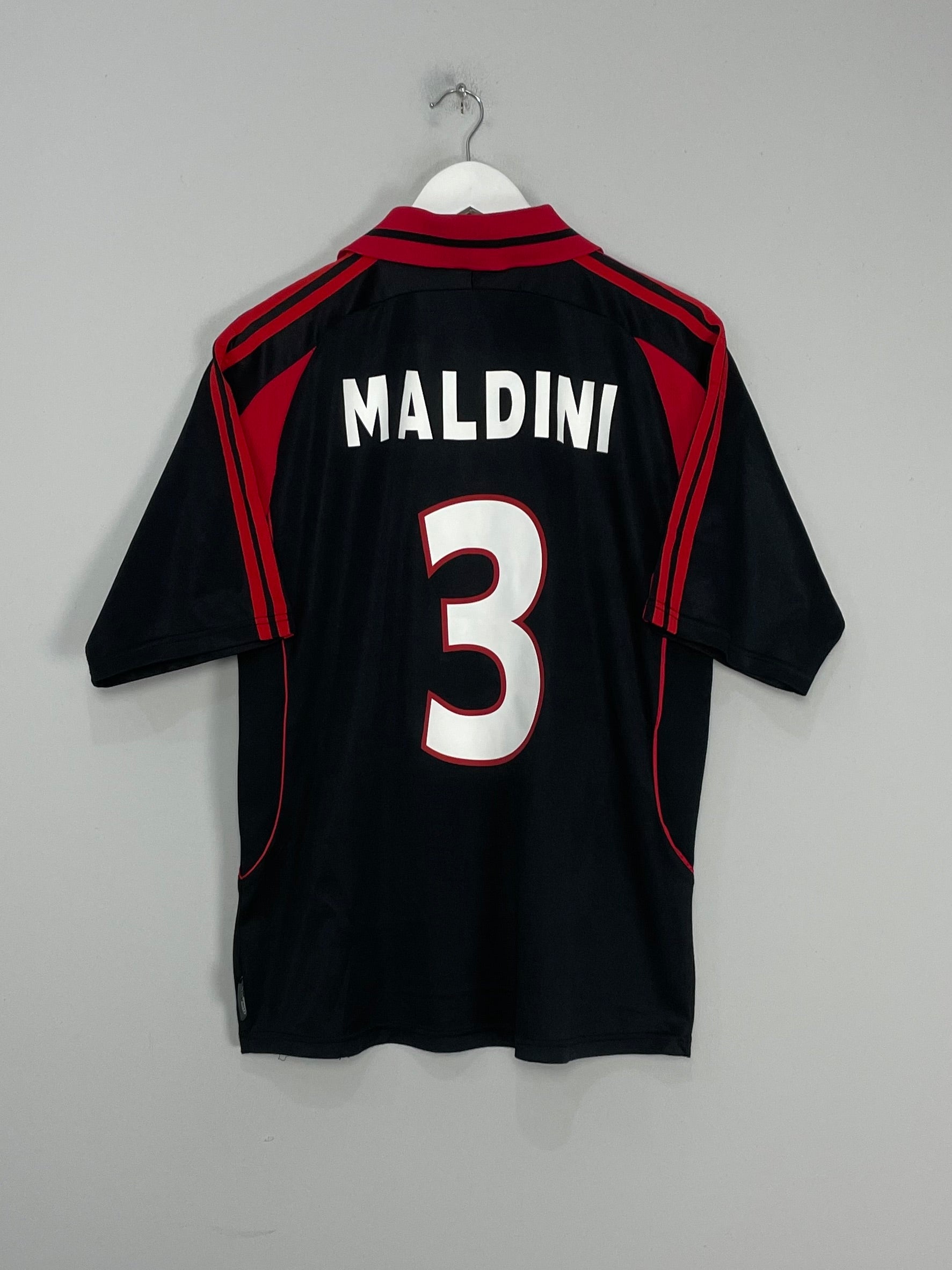 Shop 2000/01 AC MILAN MALDINI #3 THIRD SHIRT (M) ADIDAS, classic football shirts, vintage football shirts & retro soccer jerseys at Cult Kits