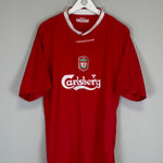 Shop 2002/04 LIVERPOOL HOME SHIRT (XL) REEBOK, classic football shirts, vintage football shirts & retro soccer jerseys at Cult Kits