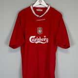 Shop 2002/04 LIVERPOOL HOME SHIRT (XL) REEBOK, classic football shirts, vintage football shirts & retro soccer jerseys at Cult Kits