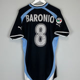 2000/01 LAZIO BARONIO #8 *MATCH ISSUE* SIGNED AWAY SHIRT (L) PUMA
