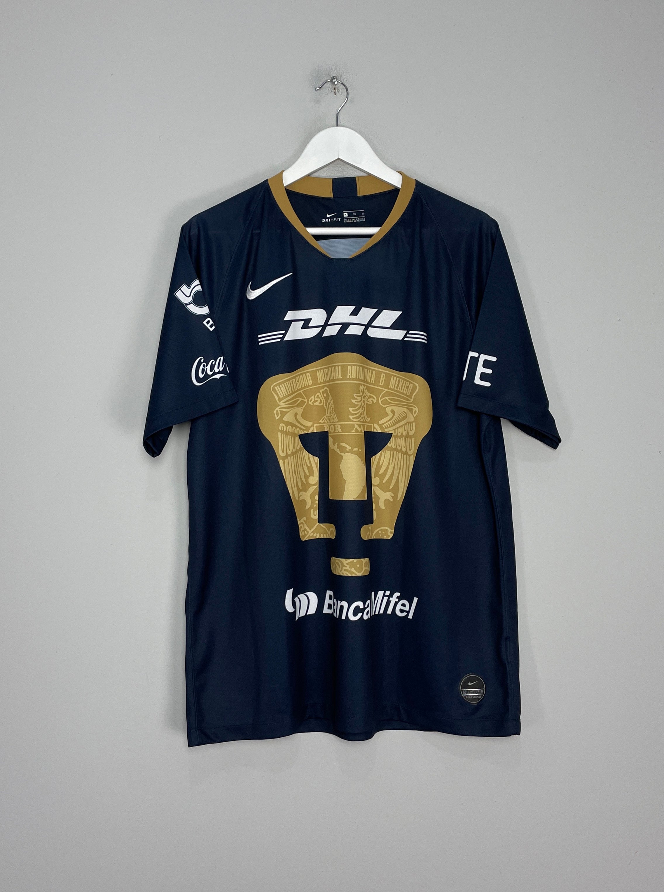 Shop 2018/19 UNAM PUMAS HOME SHIRT (XL) NIKE, classic football shirts, vintage football shirts & retro soccer jerseys at Cult Kits