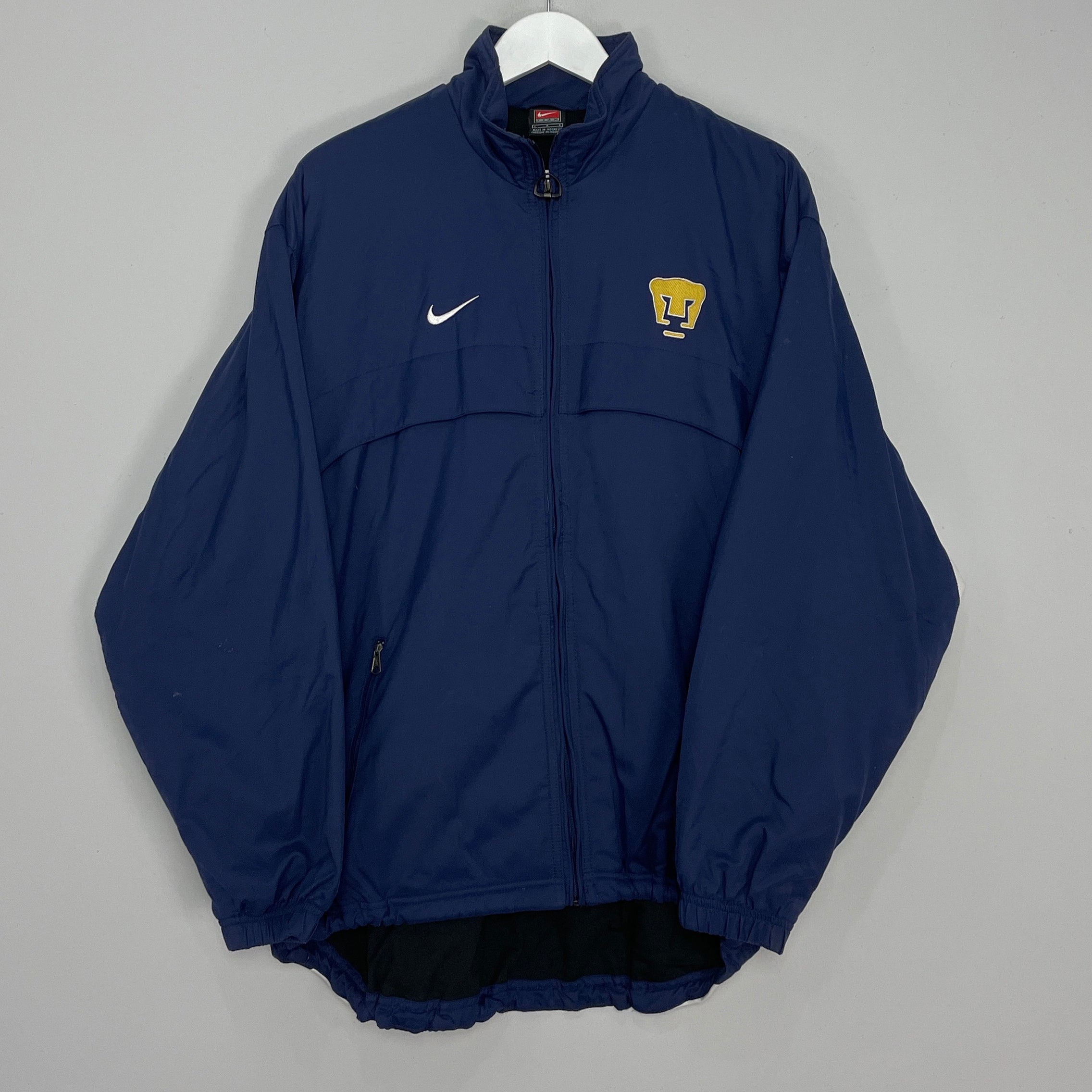Shop 2001/02 UNAM PUMAS TRACK JACKET (L) NIKE, classic football shirts, vintage football shirts & retro soccer jerseys at Cult Kits