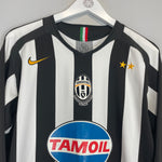 Shop 2005/06 JUVENTUS CANNAVARO #28 L/S HOME SHIRT (M) NIKE, classic football shirts, vintage football shirts & retro soccer jerseys at Cult Kits