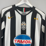 Shop 2005/06 JUVENTUS CANNAVARO #28 L/S HOME SHIRT (M) NIKE, classic football shirts, vintage football shirts & retro soccer jerseys at Cult Kits