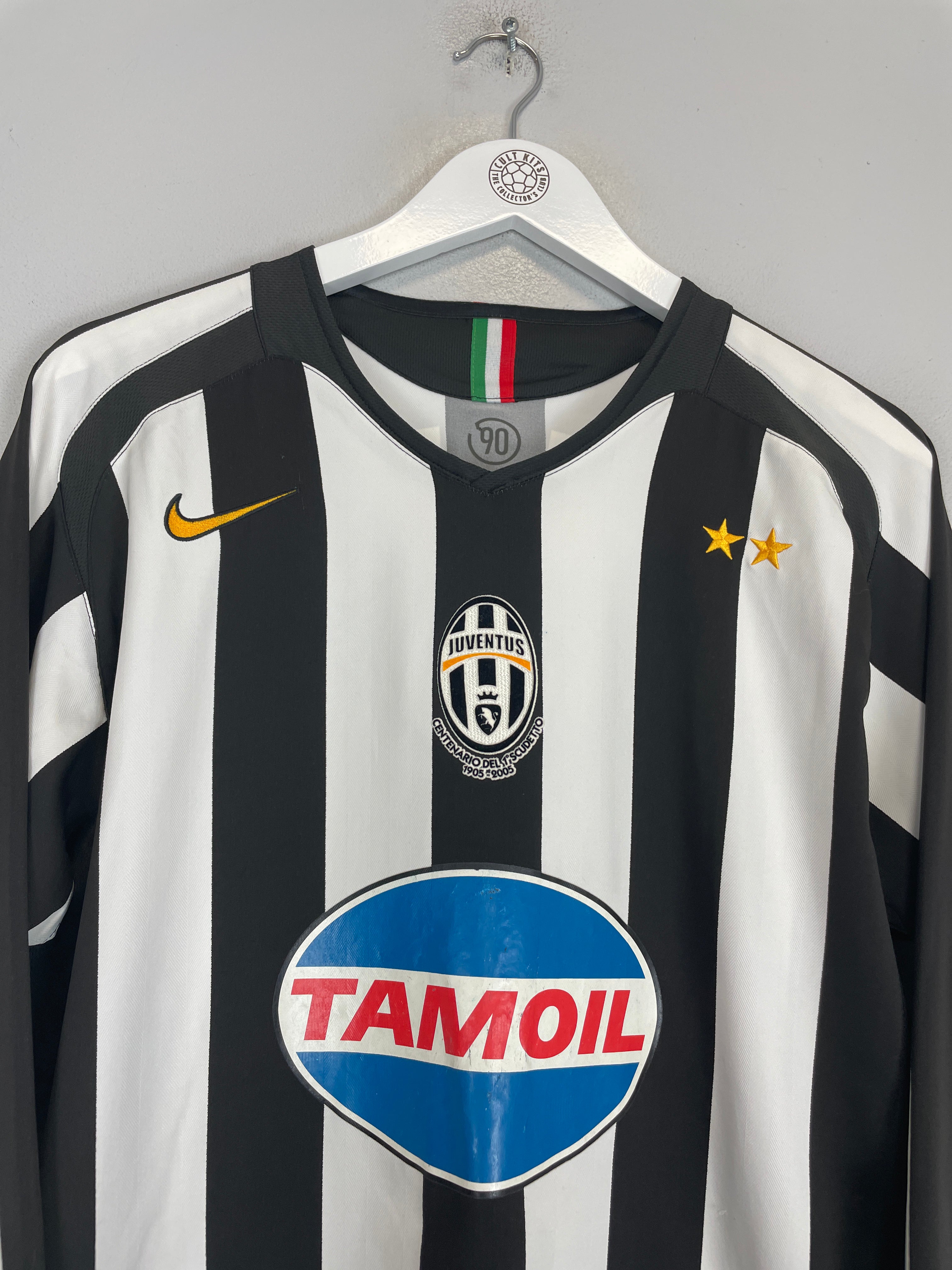 Shop 2005/06 JUVENTUS CANNAVARO #28 L/S HOME SHIRT (M) NIKE, classic football shirts, vintage football shirts & retro soccer jerseys at Cult Kits