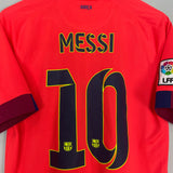 2014/15 BARCELONA MESSI #10 AWAY SHIRT (M) NIKE
