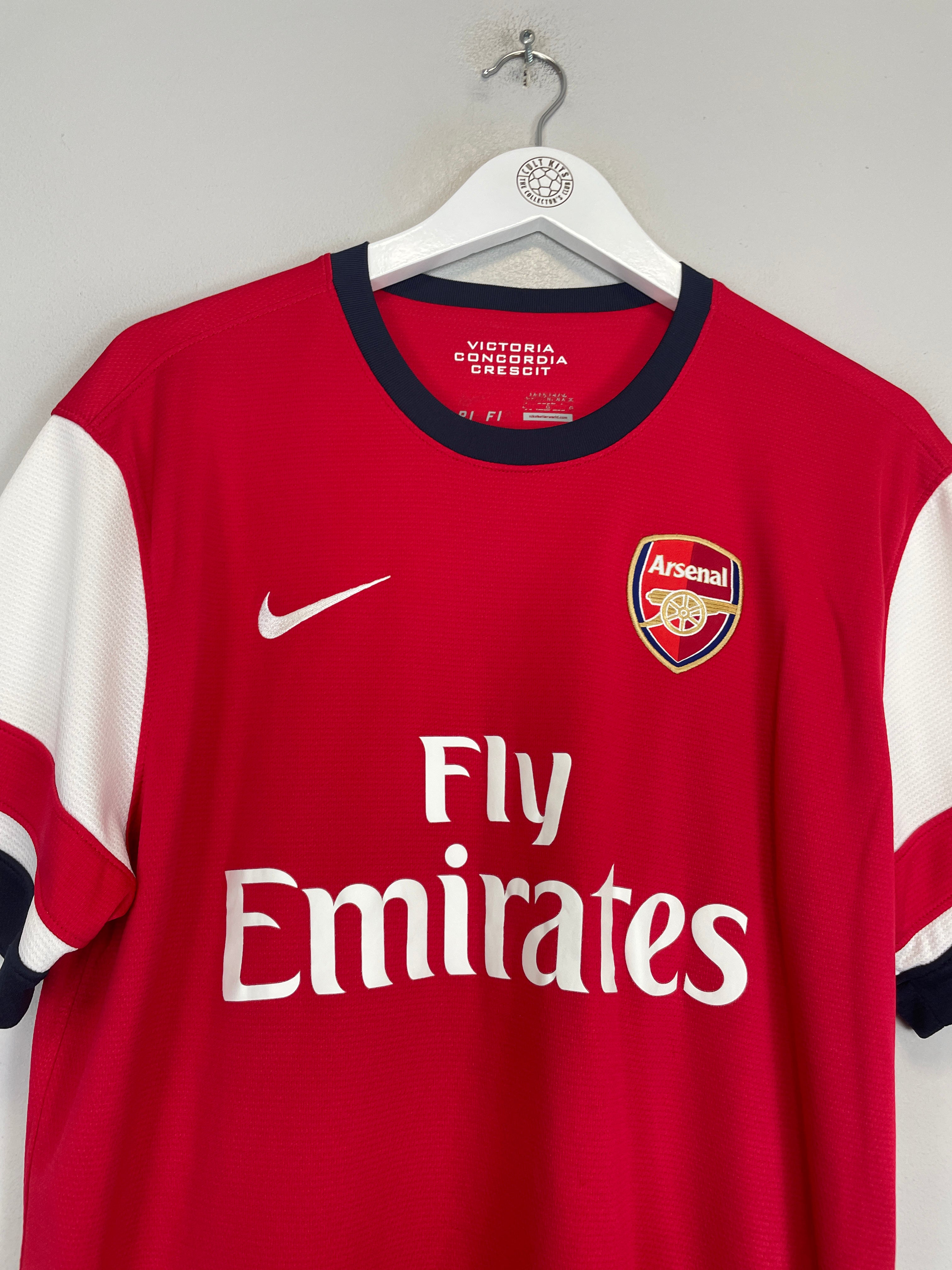 Shop 2012/14 ARSENAL S.CAZORLA #19 HOME SHIRT (L) NIKE, classic football shirts, vintage football shirts & retro soccer jerseys at Cult Kits