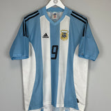 2002/04 ARGENTINA BATISTUTA #9 HOME SHIRT (M) ADIDAS