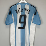 2002/04 ARGENTINA BATISTUTA #9 HOME SHIRT (M) ADIDAS