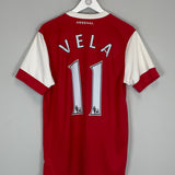 Shop 2010/11 ARSENAL VELA #11 HOME SHIRT (L) NIKE, classic football shirts, vintage football shirts & retro soccer jerseys at Cult Kits