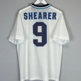 1995/97 ENGLAND SHEARER #9 HOME SHIRT (L) UMBRO