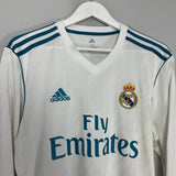 Shop 2017/18 REAL MADRID RONALDO #7 L/S HOME SHIRT (M) ADIDAS, classic football shirts, vintage football shirts & retro soccer jerseys at Cult Kits