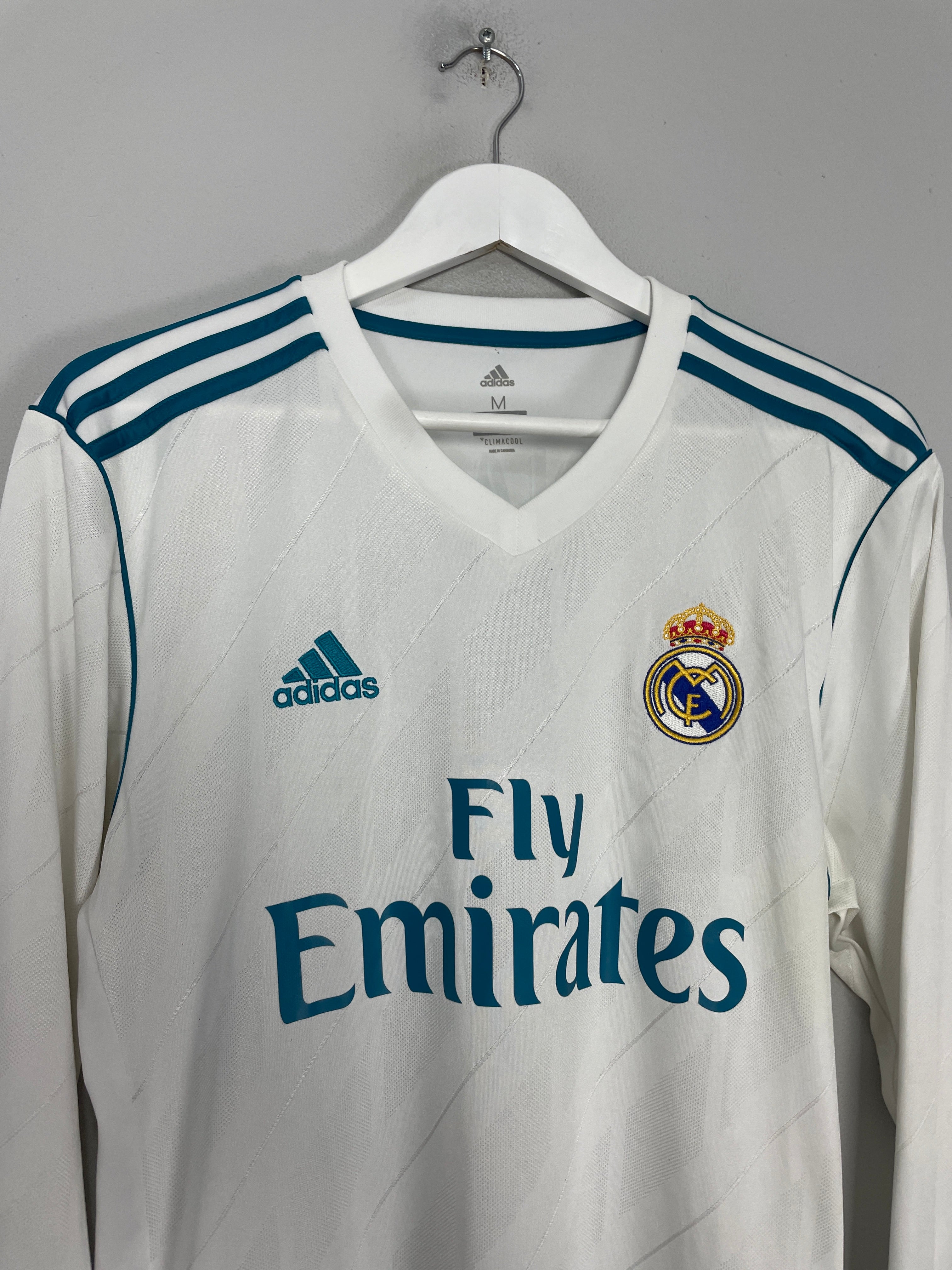 Shop 2017/18 REAL MADRID RONALDO #7 L/S HOME SHIRT (M) ADIDAS, classic football shirts, vintage football shirts & retro soccer jerseys at Cult Kits