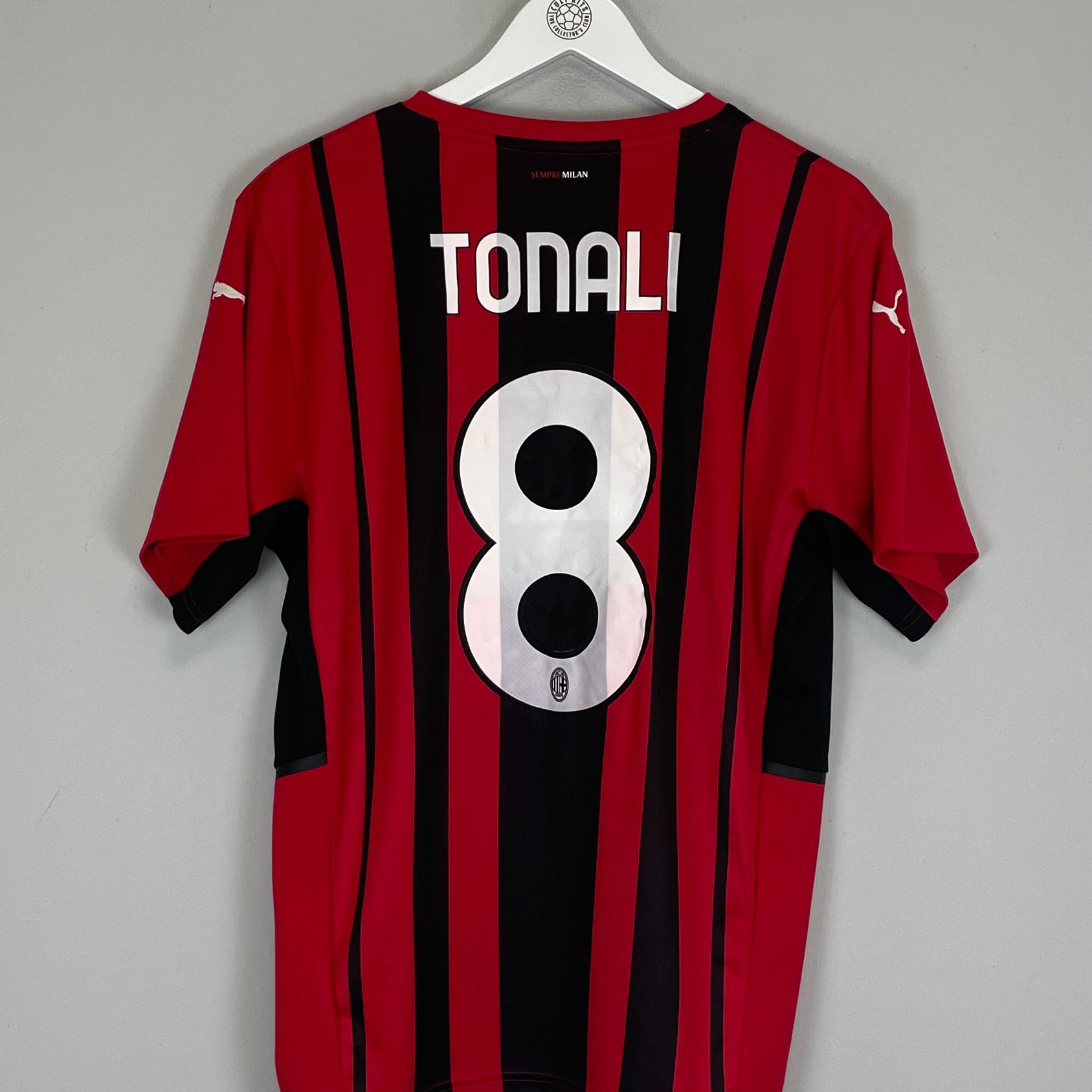 Shop 2021/22 AC MILAN TONALI #8 HOME SHIRT (L) PUMA, classic football shirts, vintage football shirts & retro soccer jerseys at Cult Kits