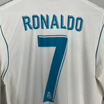 Shop 2017/18 REAL MADRID RONALDO #7 L/S HOME SHIRT (M) ADIDAS, classic football shirts, vintage football shirts & retro soccer jerseys at Cult Kits