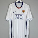 2008/10 MANCHESTER UNITED RONALDO #7 AWAY SHIRT (XXL) NIKE