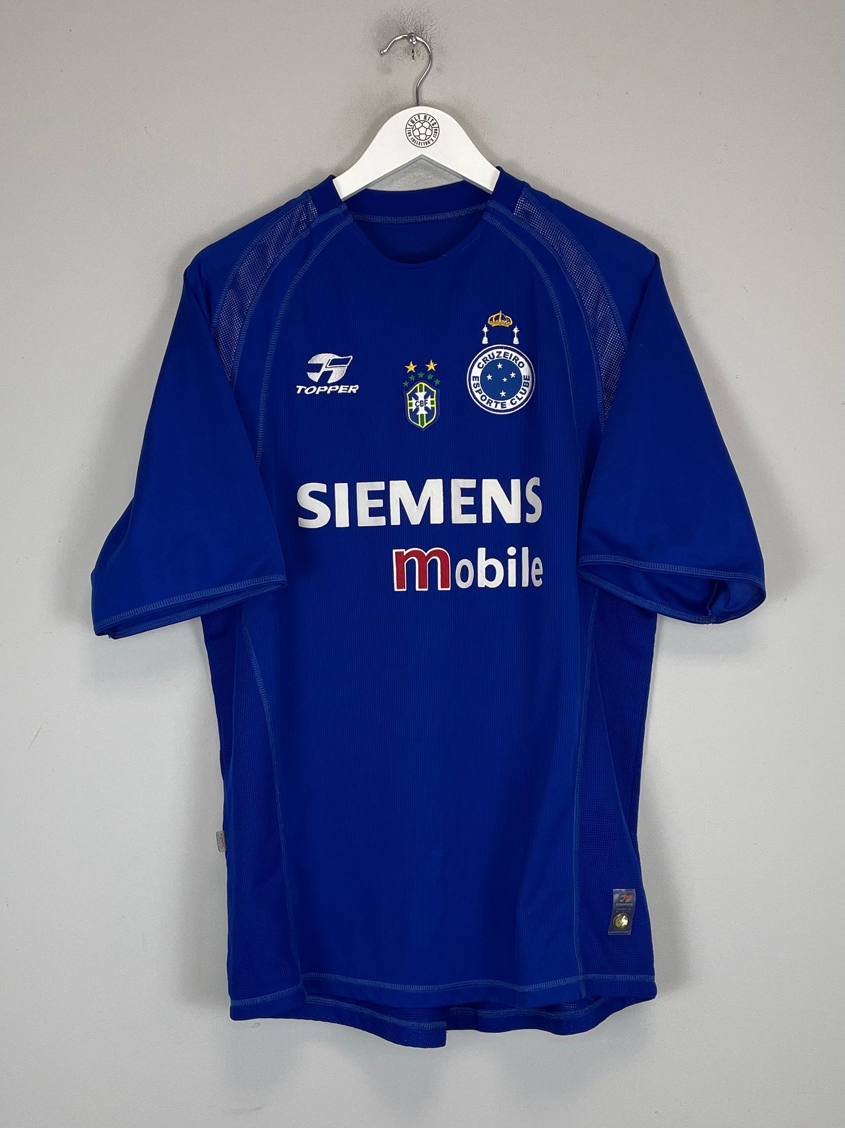 Shop 2004 CRUZEIRO #3 HOME SHIRT (L) TOPPER, classic football shirts, vintage football shirts & retro soccer jerseys at Cult Kits