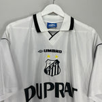 Shop 1999 SANTOS #10 HOME SHIRT (L) UMBRO, classic football shirts, vintage football shirts & retro soccer jerseys at Cult Kits