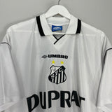 Shop 1999 SANTOS #10 HOME SHIRT (L) UMBRO, classic football shirts, vintage football shirts & retro soccer jerseys at Cult Kits