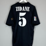 2002/03 REAL MADRID ZIDANE #5 *CENTENARY* AWAY SHIRT (L) ADIDAS