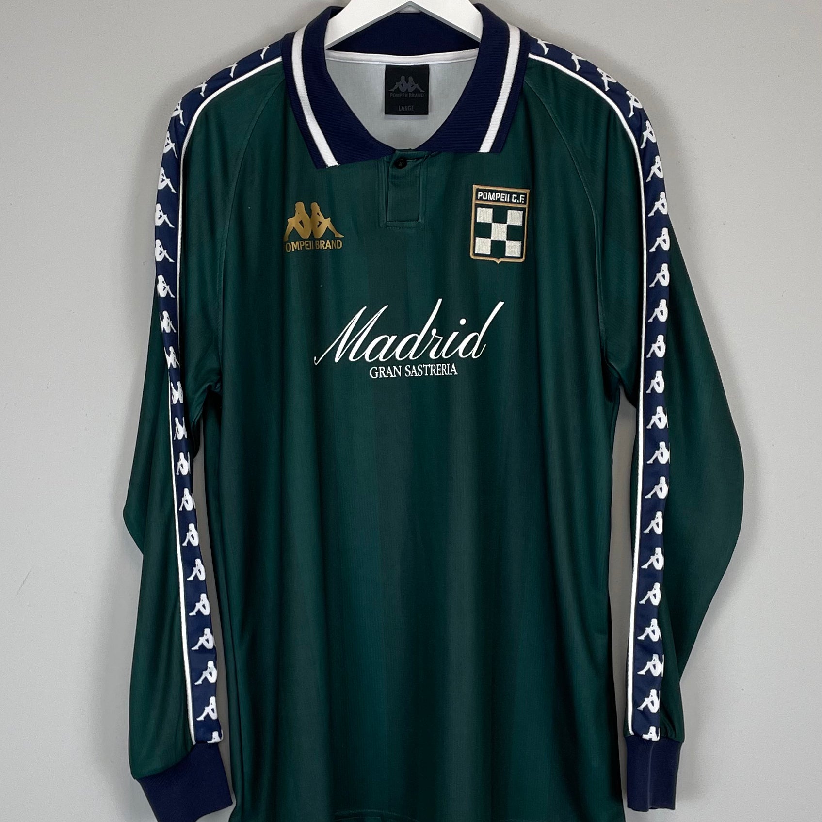 Shop 2023/24 POMPEII X KAPPA L/S SHIRT (L), classic football shirts, vintage football shirts & retro soccer jerseys at Cult Kits