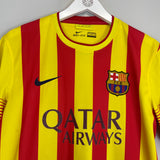 Shop 2013/15 BARCELONA NEYMAR JR #11 AWAY SHIRT (M) NIKE, classic football shirts, vintage football shirts & retro soccer jerseys at Cult Kits